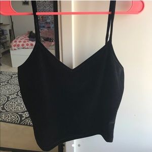Black Velvet Tank Top